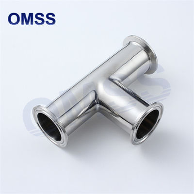 Pipe sanitaire en acier inoxydable de 7 MP Tri Clamp Equal Tee