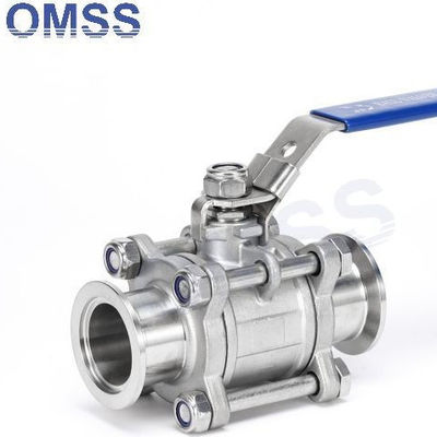 KF/NW Vacuum élevé 3 pièces soupape à bille des deux côtés Flange pour semi-conducteurs manuel 2 voies soupape pneumatique droite