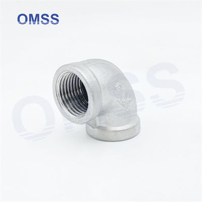 Fittings de tuyaux à vis de sexe féminin 304 1 1/2 &quot; acier inoxydable BSP NPT 90 degrés coude